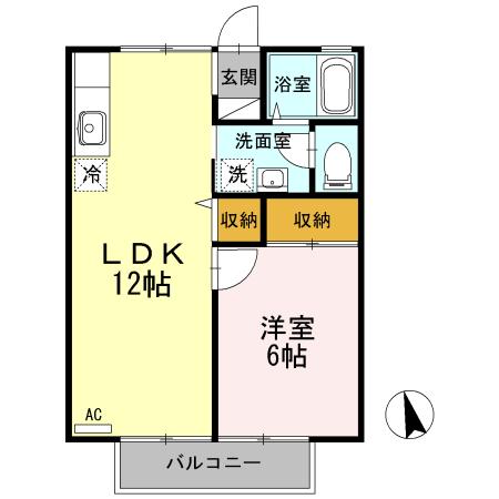 メゾンくろかわ（203） 間取り図画像