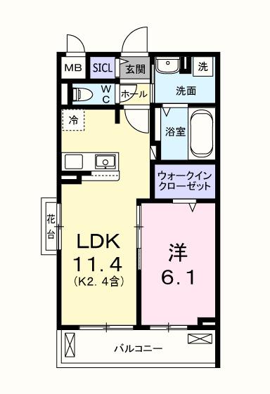 キー　ウェスト（305） 間取り図画像