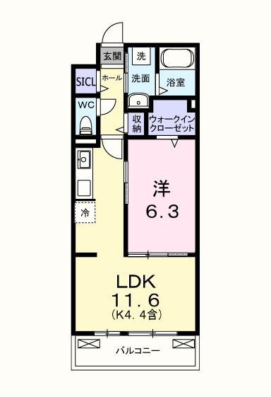 キー　ウェスト（303） 間取り図画像