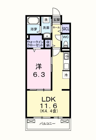 キー　ウェスト（302） 間取り図画像
