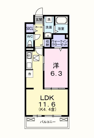 キー　ウェスト（103） 間取り図画像