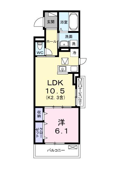 キー　ウェスト（101） 間取り図画像