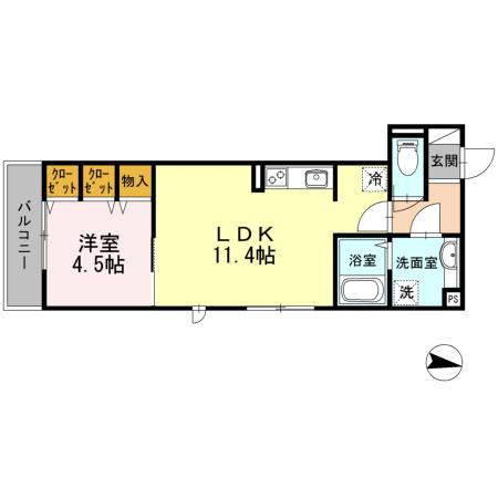 Soleil Levant（202） 間取り図画像