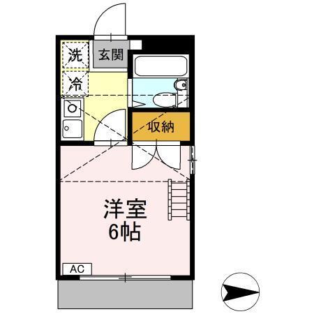 サンライズ西元町（105） 間取り図画像