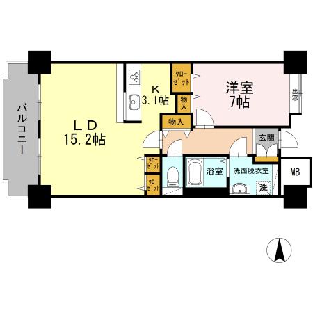 品川シーサイドビュータワー　Ⅰ（1916） 間取り図画像