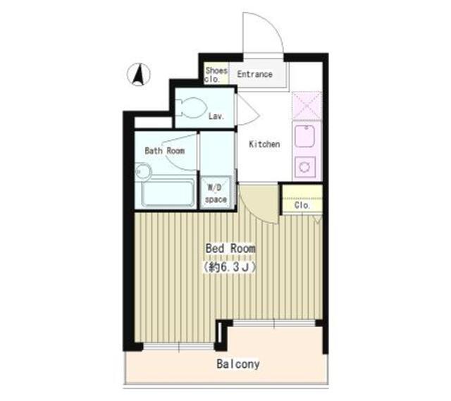 バンブー岩本町（302） 間取り図画像