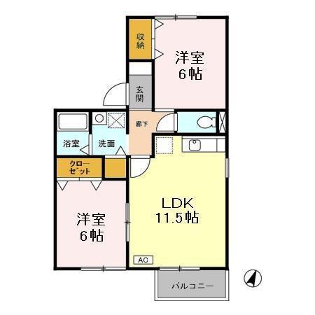ＹＳミスト（201） 間取り図画像