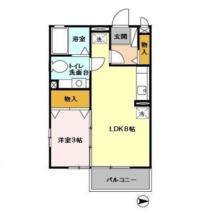 リビングタウン石川町　ＡＢ（B201） 間取り図画像