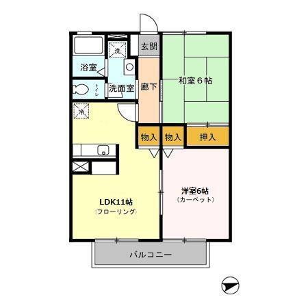 リヴェールエフティ（201） 間取り図画像