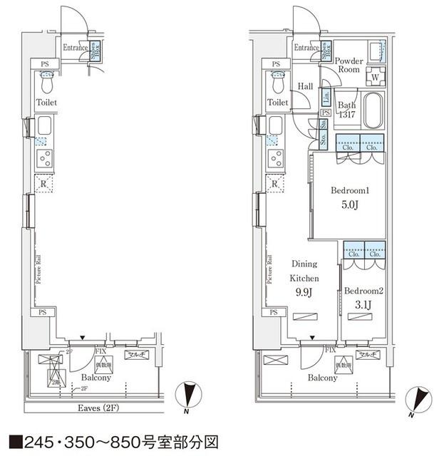 ロイヤルパークス赤羽ノース（350） 間取り図画像