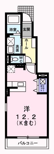 アロッジオ　ヴィオラ（104） 間取り図画像