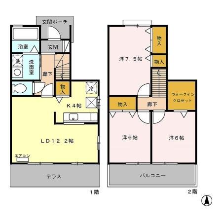Ｇｒｅｅｎ Ｆｏｒｅｓｔ聖蹟（C101） 間取り図画像