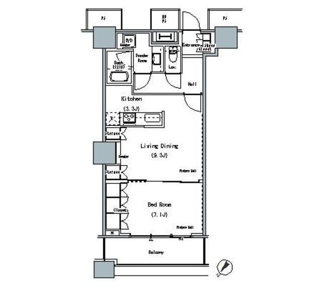 ＴＨＥ　ＴＯＫＹＯ　ＴＯＷＥＲＳ　ＭＩＤＴＯＷＥＲ（3018） 間取り図画像
