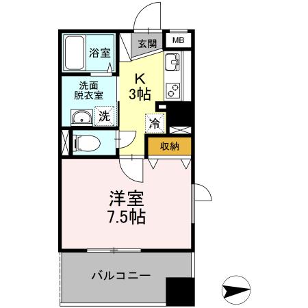 エントピアパレス（407） 間取り図画像