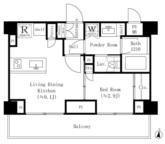 リハイツ長者丸（552） 間取り図画像