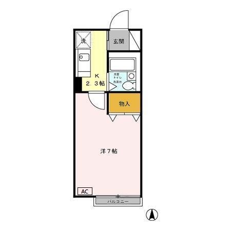 エントピア新秋津　ＡＢ（A106） 間取り図画像