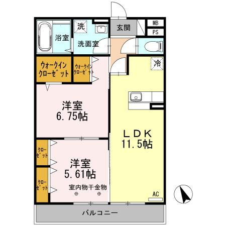 リバーヴィクトワール（302） 間取り図画像