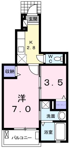 ラフレシールⅢ（102） 間取り図画像