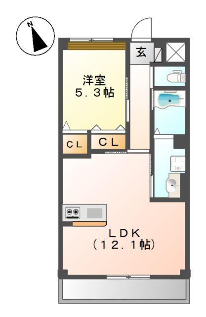 グランディール 間取り図画像
