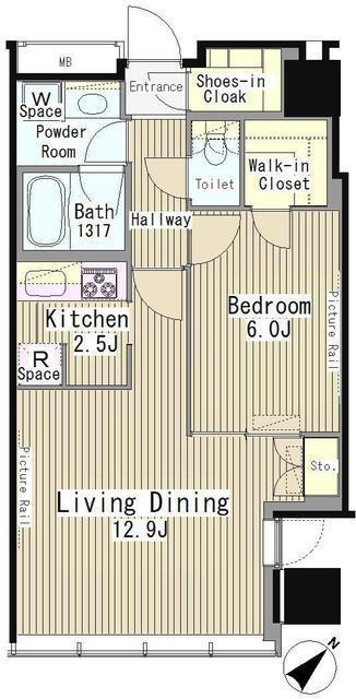ＭＹ　ＴＯＷＥＲ　ＲＥＳＩＤＥＮＣＥ（1607） 間取り図画像