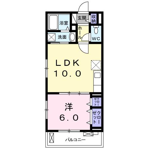 シャルマン・エスポワール（207） 間取り図画像