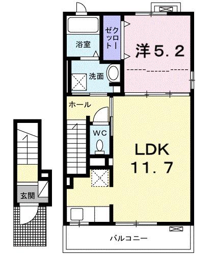 カルム上宿（202） 間取り図画像