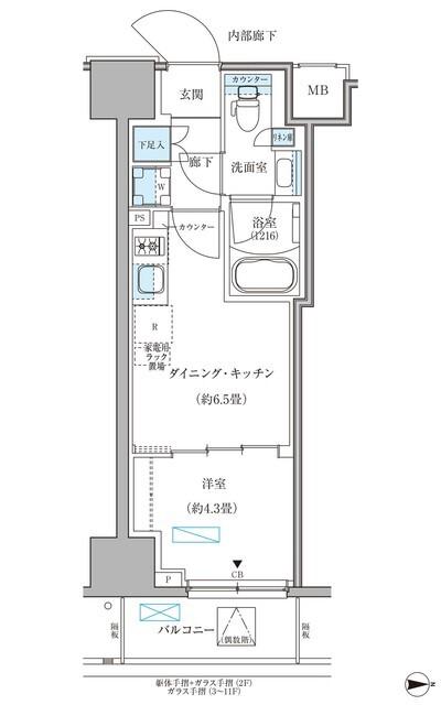 パークアクシス住吉ガーデンスクエア（310） 間取り図画像