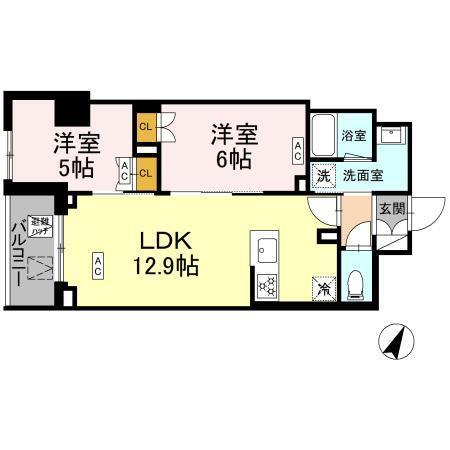 ロイジェント戸越銀座（0802） 間取り図画像