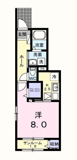 ウエスト　ウイング（105） 間取り図画像