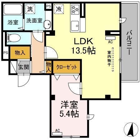 バンイードビルⅡ（502） 間取り図画像