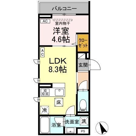 セレスティア赤羽（105） 間取り図画像