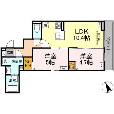 セレスティア赤羽（202） 間取り図画像