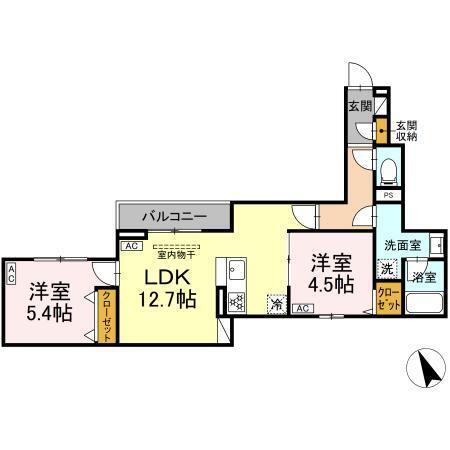 セレスティア赤羽（203） 間取り図画像