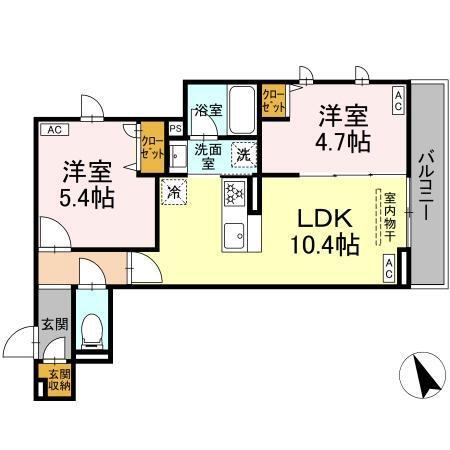 セレスティア赤羽（301） 間取り図画像