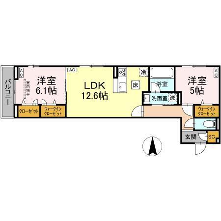 セレスティア西加平（103） 間取り図画像