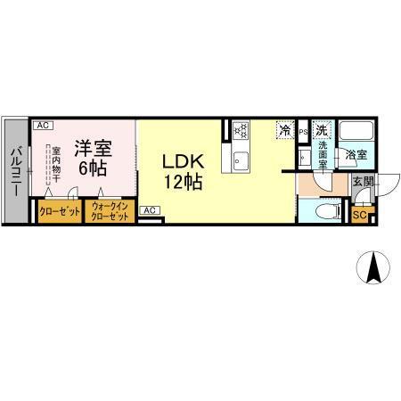 セレスティア西加平（302） 間取り図画像