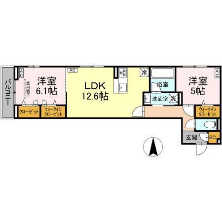 セレスティア西加平（303） 間取り図画像
