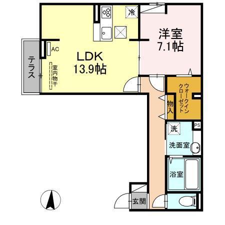 アンジュール多摩川（103） 間取り図画像