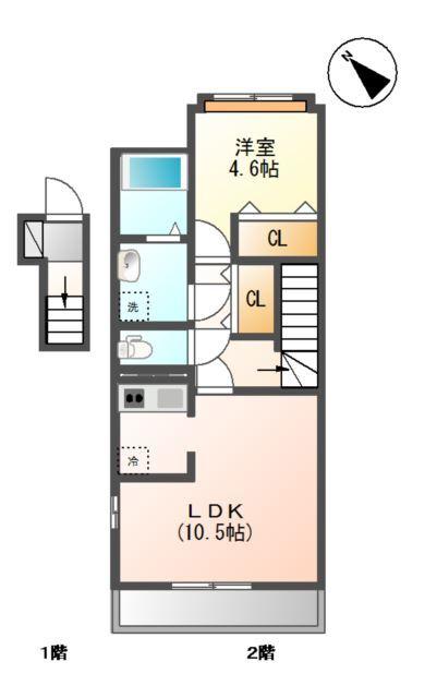 オリーブガーデン 間取り図画像