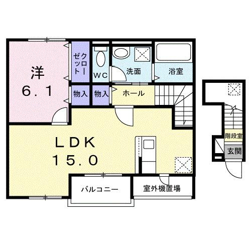 グレイスヴィラ（201） 間取り図画像