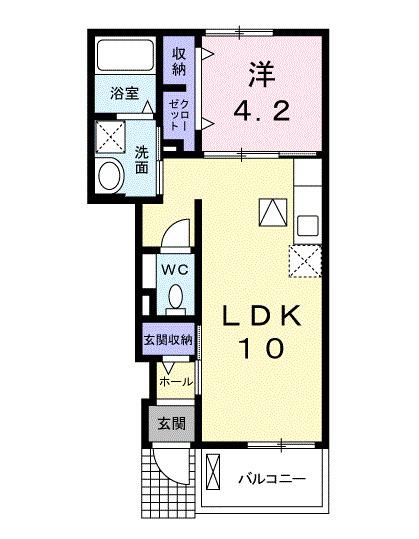 サンパティークⅡ（103） 間取り図画像