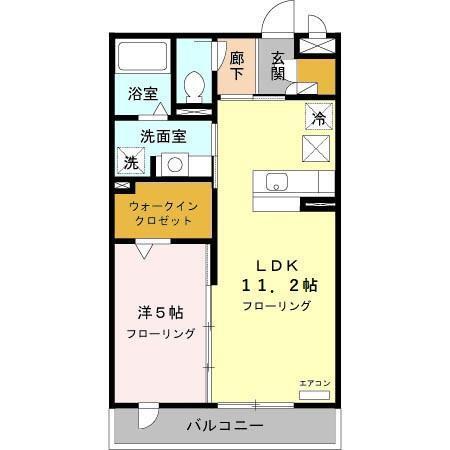 バラディー伏見（102） 間取り図画像