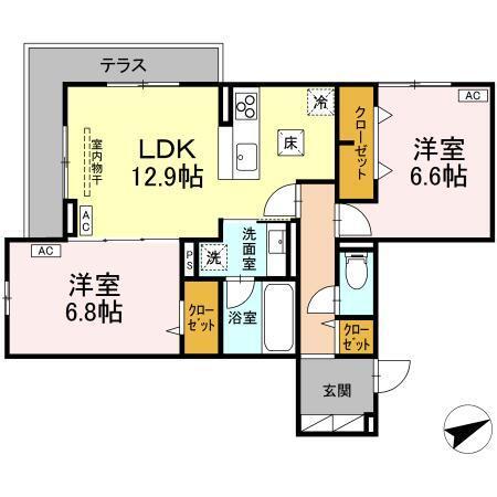 クラシアス（102） 間取り図画像