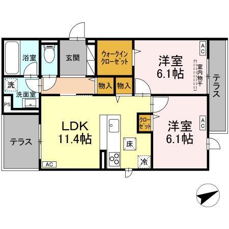 クラシアス（105） 間取り図画像