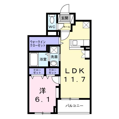 カーサ　コロレ（102） 間取り図画像