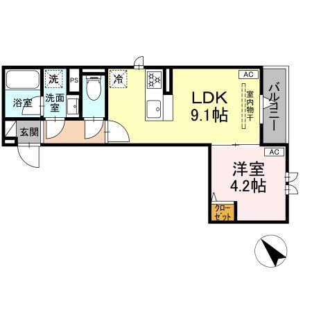 セレスティア徳丸　B棟（203） 間取り図画像