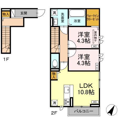 雑司が谷一丁目PJ（201） 間取り図画像