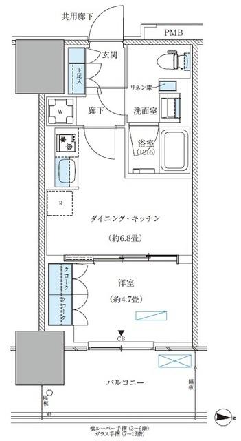 パークアクシス西大島コンフォートスクエア（818） 間取り図画像
