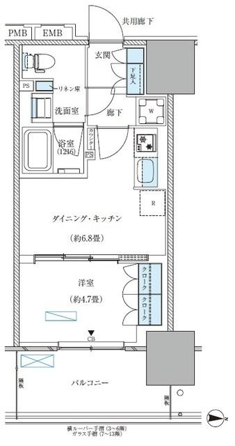 パークアクシス西大島コンフォートスクエア（519） 間取り図画像