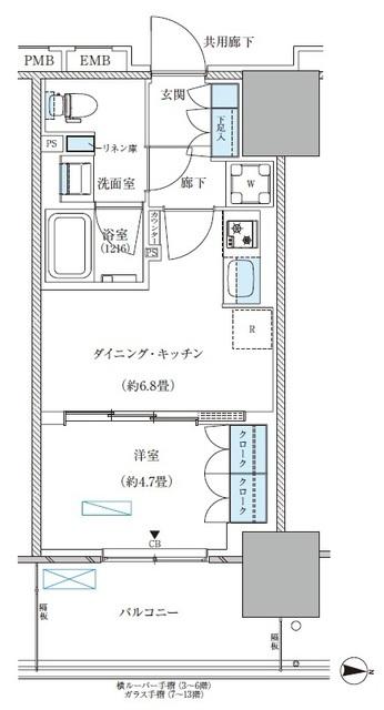 パークアクシス西大島コンフォートスクエア（523） 間取り図画像